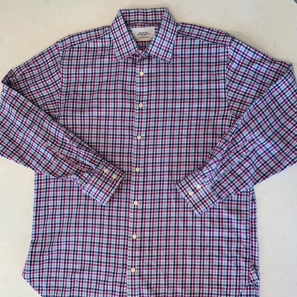 Charles Tyrwhitt Plaid Dress Shirt